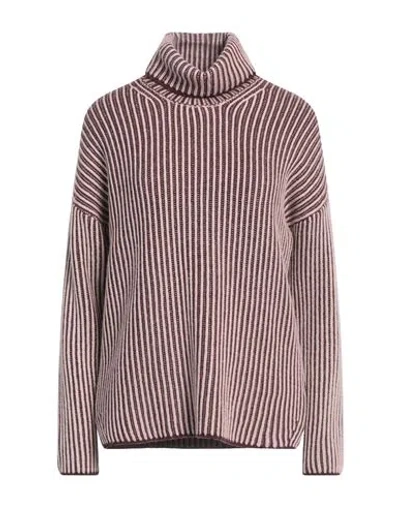 Blauer . Woman Turtleneck Burgundy Size S Polyamide, Viscose, Wool, Cashmere In Purple