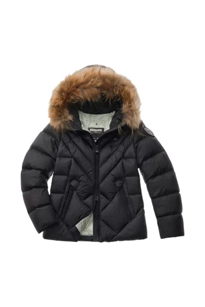 Blauer Women's Down Jacket  24wbldc03051 Black/celeste