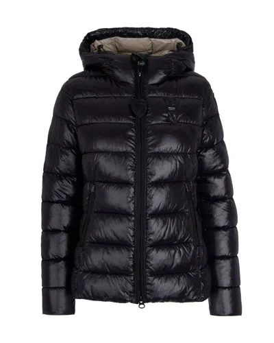 Blauer Women's Hooded Puffer Jacket In Animal Print