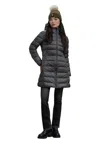 Blauer Women's Long Striped Down Jacket  In Multi