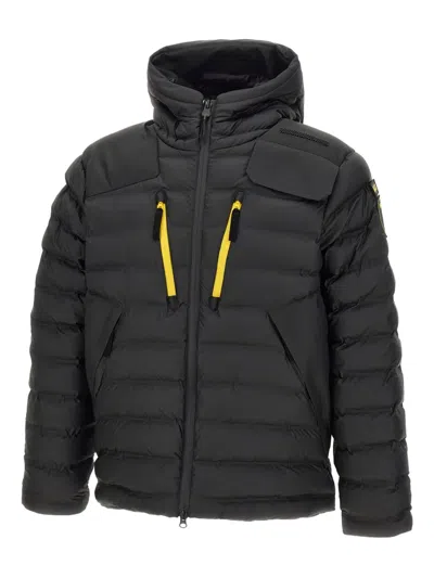 Blauer X Pirelli Capsule Hooded Zip Puffer Jacket In Black