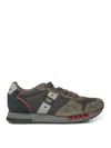Blauer Black Leather Men Sneaker In Multi