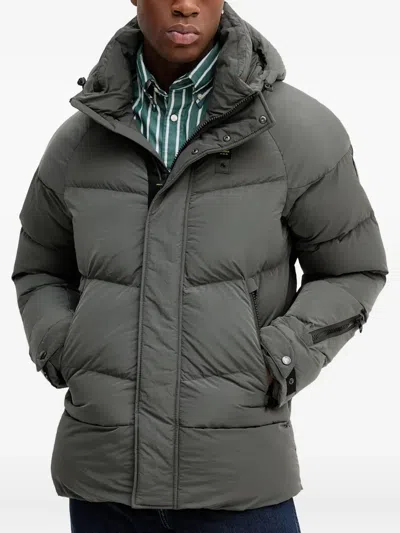 Blauer Zip-fastening Jacket In Black