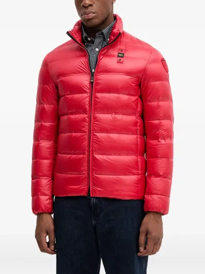 Blauer Zip-fastening Jacket In Red