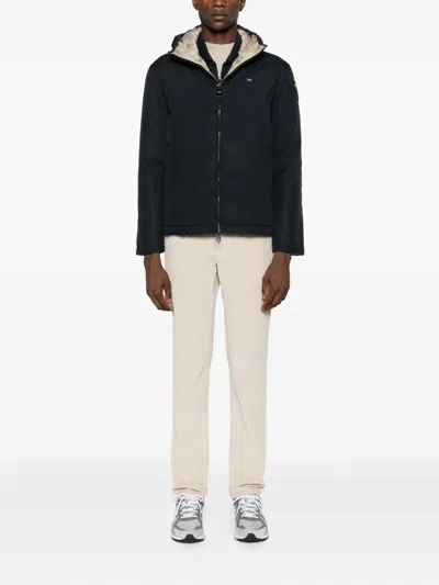 Blauer Zip-up Hooded Jacket In Blue