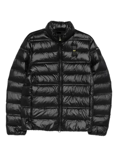 Blauer Zip-up Padded Jacket In Black