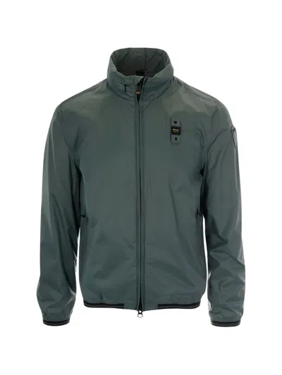 Blauer Zip-up Bomber Jacket In Animal Print