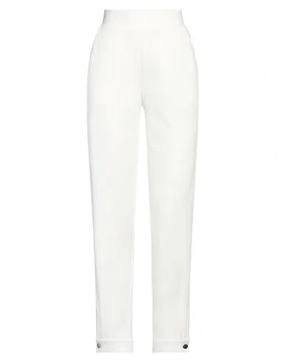 Blaumax Woman Pants White Size S Cotton, Modal, Polyamide