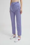 Blazã© Milano Cool & Easy Everyday Basque Pants In Lilac In Blue