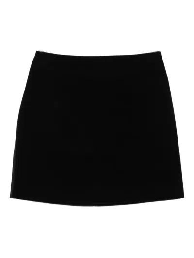 Blazé Milano A-line Mini Skirt In Black