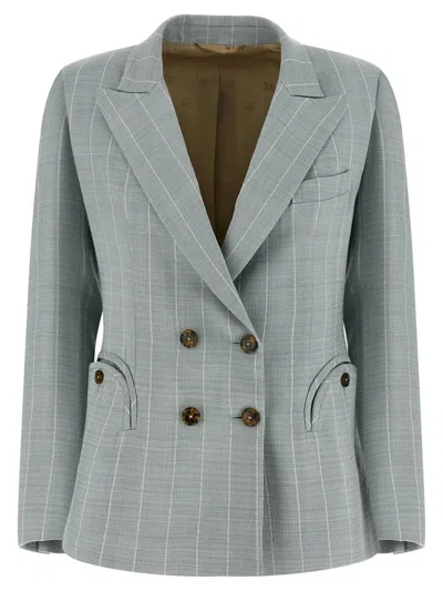 Blazé Milano After You Charmer Double-breasted Blazer In Blue