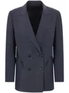 Blazé Milano Double-breasted Blazer In Black