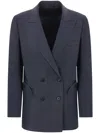 Blazé Milano Resolute Double-breasted Blazer In Blue