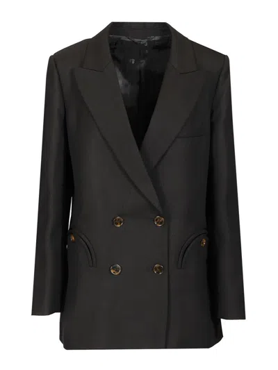 Blazé Milano Alcanara Black Double-breasted Blazer