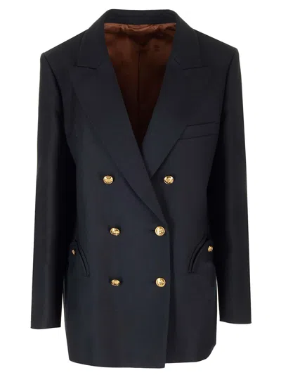 BLAZÉ MILANO ALCANARA DOUBLE-BREASTED BLAZER