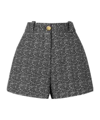 Blazé Milano Antalya Teke Cotton-blend Tweed Shorts In Multi
