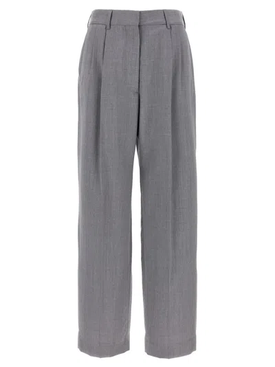 Blazé Milano Pleat-detail Trousers In Gray