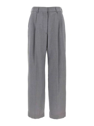 Blazé Milano Pleat-detail Trousers In Gray