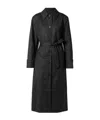 Blazé Milano Astoria Basoto Wool Trench Coat In Black