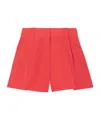 Blazé Milano Blaze Milano Coral Silk Blend Flica Selle Shorts In Brown