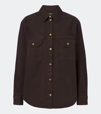 Blazé Milano Blaze Milano Berber Denim Shirt In Braun