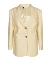 Blazé Milano Classic Two Buttons Blazer In Nude