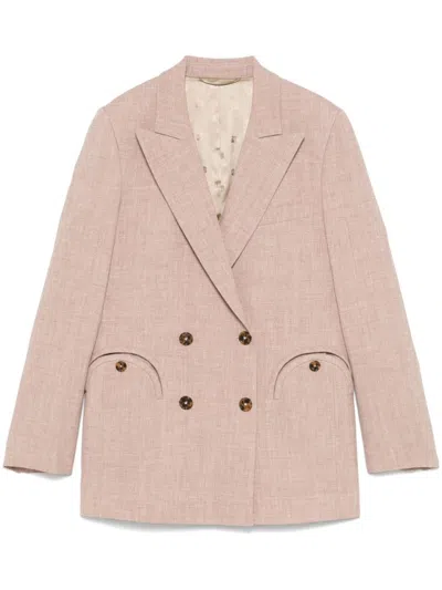 Blazé Milano Blaze Beige Blazer Jacket With Tailored Silhouette