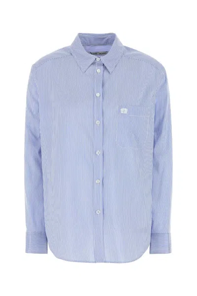 Blazé Milano Blaze Embroidered Silk-blend Catalina Shirt In Stripped