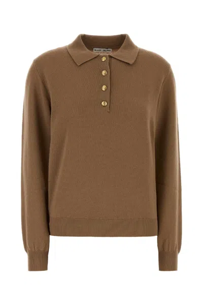 Blazé Milano Blaze Wool And Cashmere Highland Polo Shirt In Camel