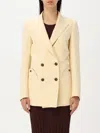 Blazé Milano Structured Double Breasted Jacket In Butter
