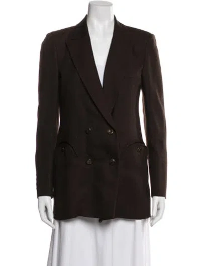 Pre-owned Blazé Milano Blazer In Brown
