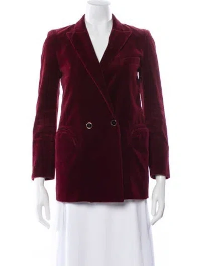 Pre-owned Blazé Milano Blazer In Burgundy