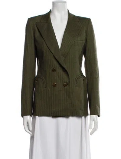 Pre-owned Blazé Milano Blazer In Green