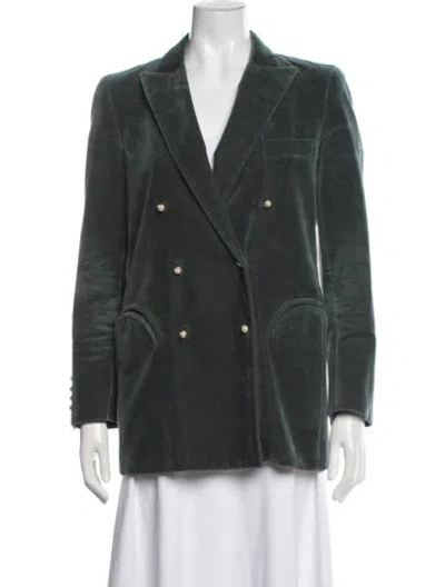 Pre-owned Blazé Milano Blazer In Green