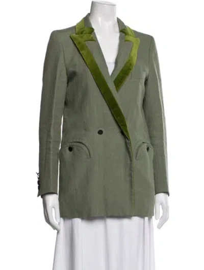 Pre-owned Blazé Milano Blazer In Green