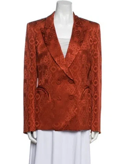 Pre-owned Blazé Milano Blazer In Orange