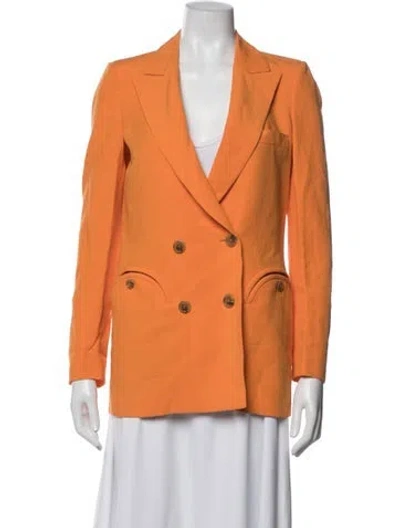 Pre-owned Blazé Milano Blazer In Orange