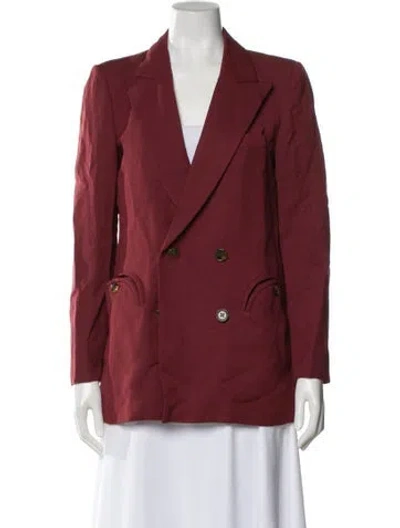 Pre-owned Blazé Milano Blazer In Red