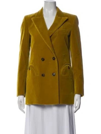 Pre-owned Blazé Milano Blazer In Yellow