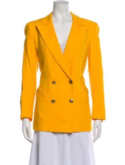Pre-owned Blazé Milano Blazer In Yellow