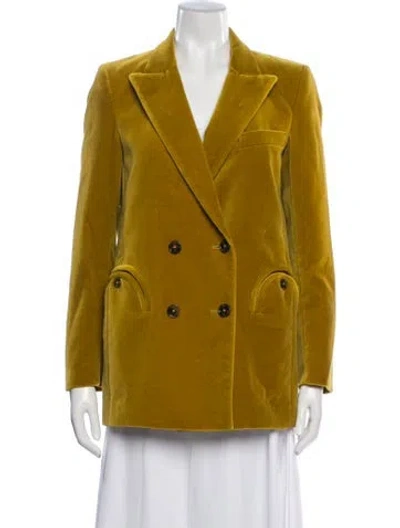 Pre-owned Blazé Milano Blazer In Yellow