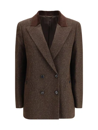 Blazé Milano Winibelle Blazer In Brown