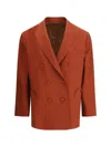 Blazé Milano Nightbreak Dehel Blazer Back Slit In Brown