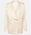 BLAZÉ MILANO BRIDAL HEART SATIN TUXEDO JACKET