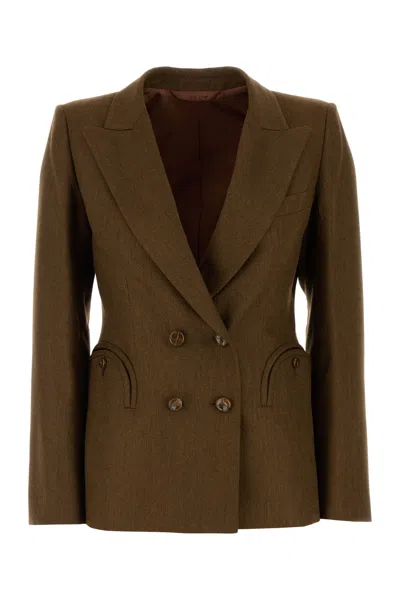 BLAZÉ MILANO BLAZE BROWN LINEN RENARD BLAZER