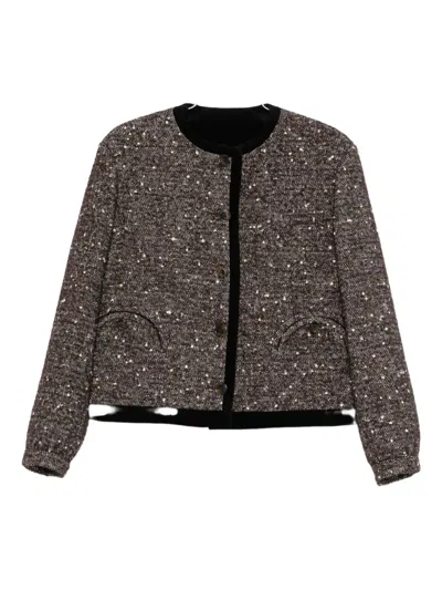 Blazé Milano Button-down Jacket In Brown