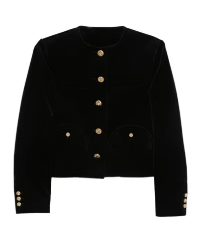 BLAZÉ MILANO BUTTON-FASTENING COTTON-BLEND JACKET