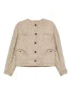 Blazé Milano Button-fastening Jacket In Neutral