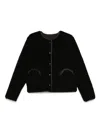 Blazé Milano Button-fastening Sheepskin Jacket In Black