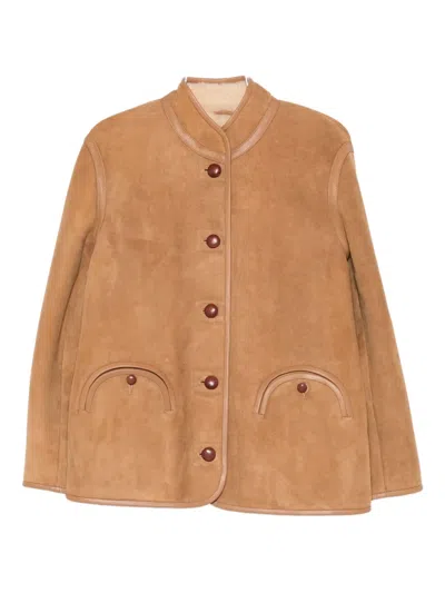 BLAZÉ MILANO BUTTON-UP SUEDE JACKET